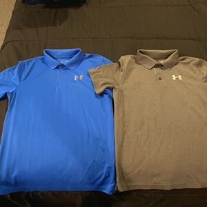 Under Armour Dual Polo Set in Blue and Gray
